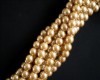 Gold Glass Pearls 6mm